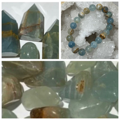 CALCITE AQUATINE LÉMURIENNE