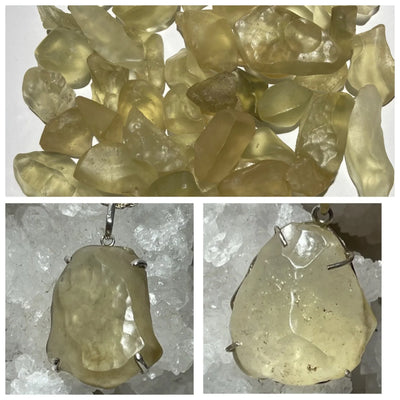 TECTITE DORÉE (Verre Libyque) (Très Rare)