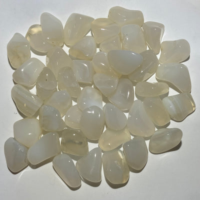 AGATE BLANCHE OPALISÉE