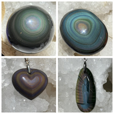 OBSIDIENNE ARC-EN-CIEL  Oeil Céleste