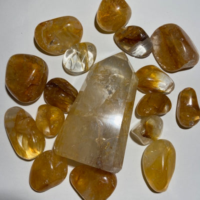 QUARTZ HÉMATOÏDE  GUÉRISSEUR DORÉ