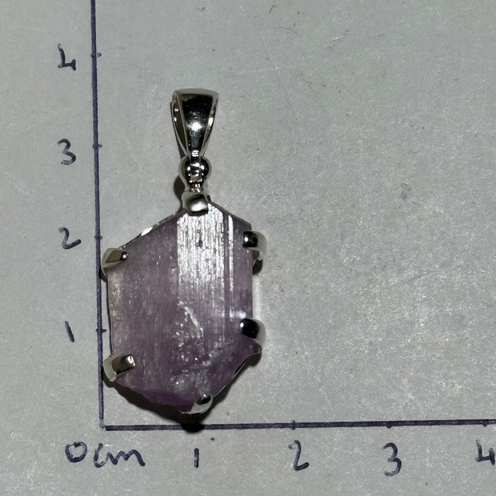 Kunzite Pendant (Silver Setting)