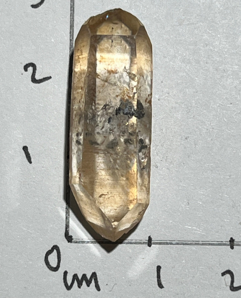 Quartz Lémurien Tangérine avec inclusions d'Anthraxonite