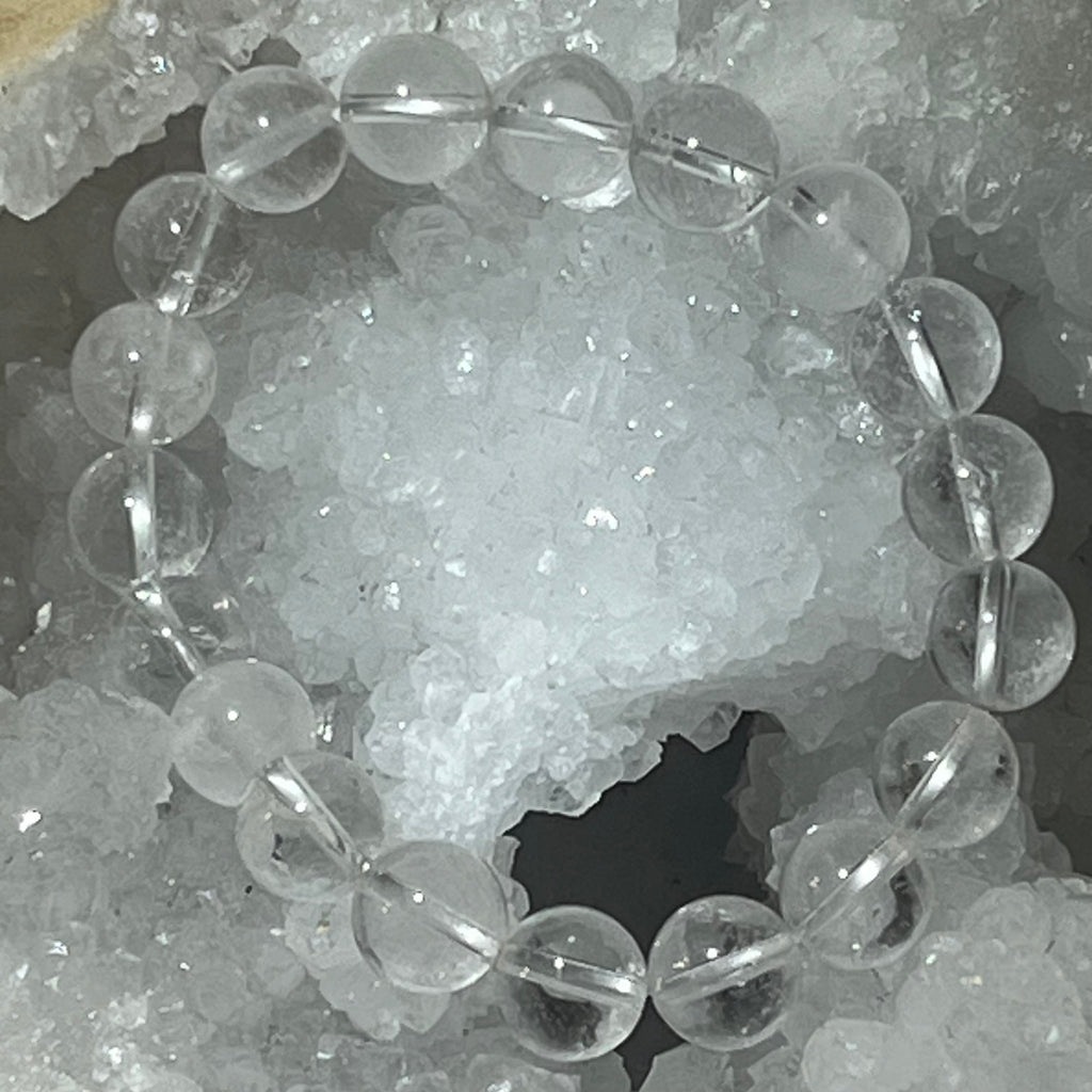 Bracelet  Quartz clair (Cristal de Roche) 10mm