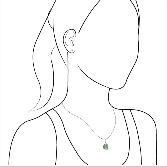 Nummite pendant + silver chain