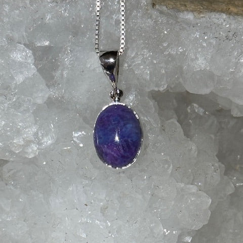 Pendentif  Sugilite (Monture Argent)