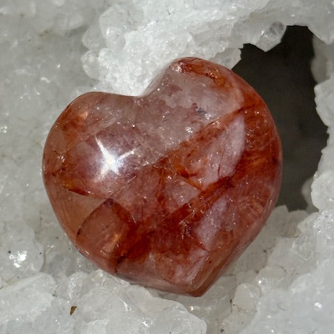 Quartz hématoïde rouge
