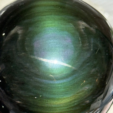 Sphère Obsidienne Arc en Ciel Œil Céleste