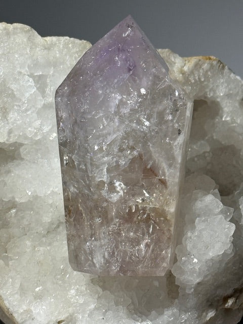 Pale Fluorescent Amethyst