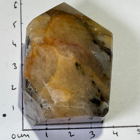 Quartz Hématoïde Guérisseur Doré avec Pyrite