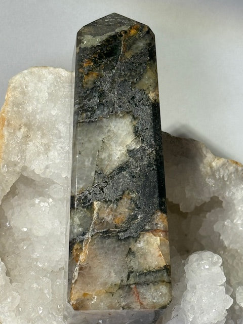 Golden Healing Hematoid Quartz with Pyrite