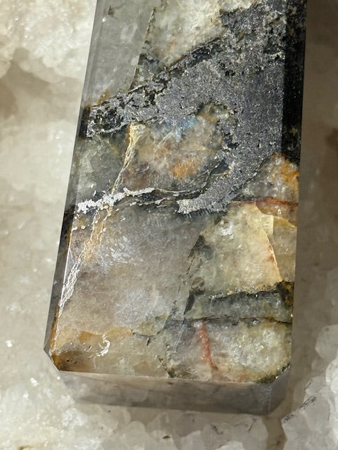 Golden Healing Hematoid Quartz with Pyrite
