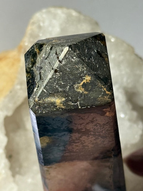 Golden Healing Hematoid Quartz with Pyrite
