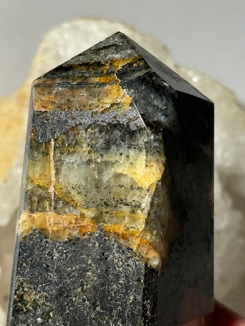 Golden Healing Hematoid Quartz with Pyrite