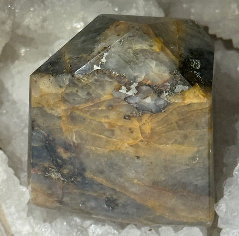 Quartz Hématoïde Guérisseur Doré avec Pyrite