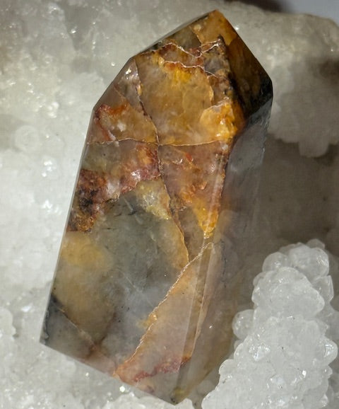 Quartz Hématoïde Guérisseur Doré avec Pyrite