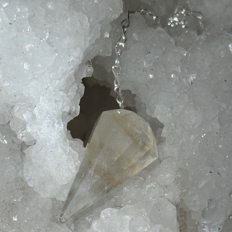 Pendule Améthyste Pâle Fluorescente