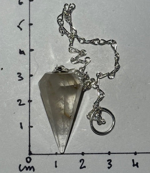 Pendule Améthyste Pâle Fluorescente