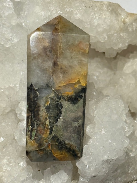 Golden Healing Hematoid Quartz with Pyrite