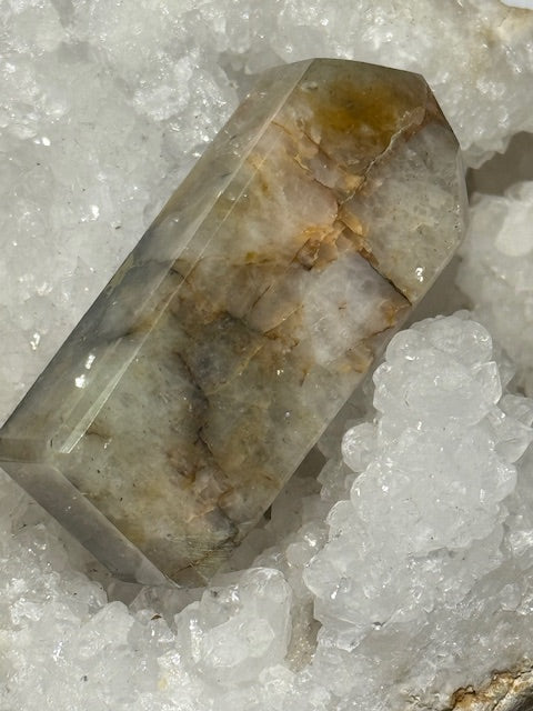 Golden Healing Hematoid Quartz with Pyrite