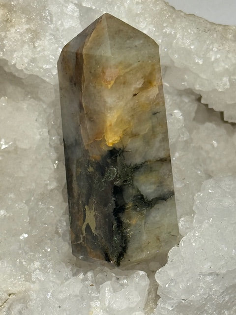 Golden Healing Hematoid Quartz with Pyrite