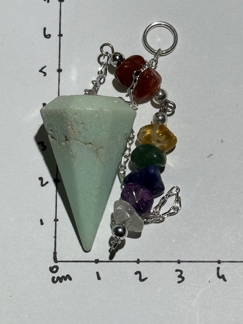 Pendule Chrysoprase (7 Chakras)