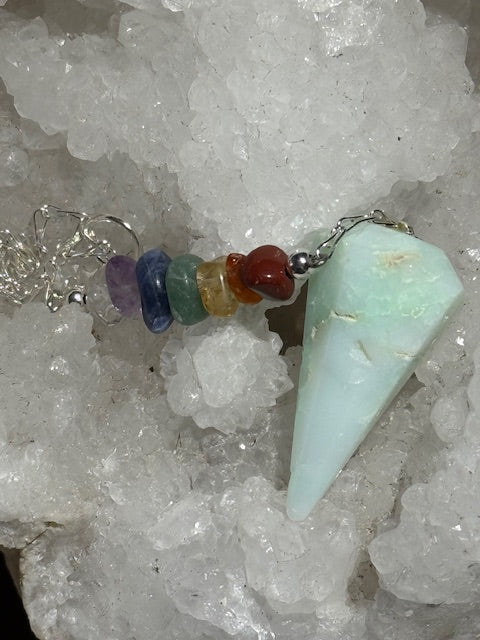 Pendule Chrysoprase (7 Chakras)