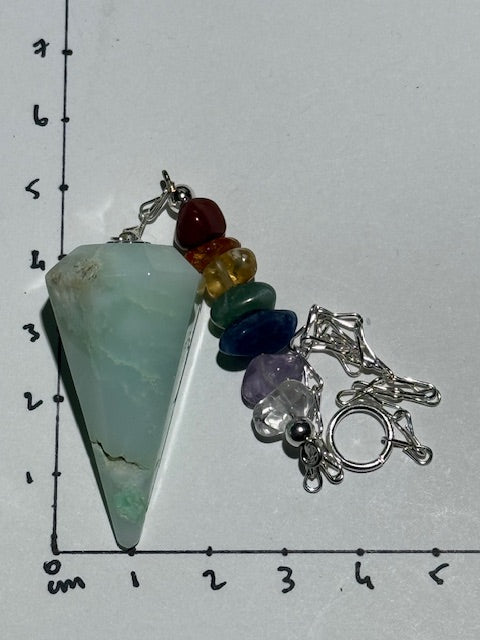 Pendule Chrysoprase (7 Chakras)