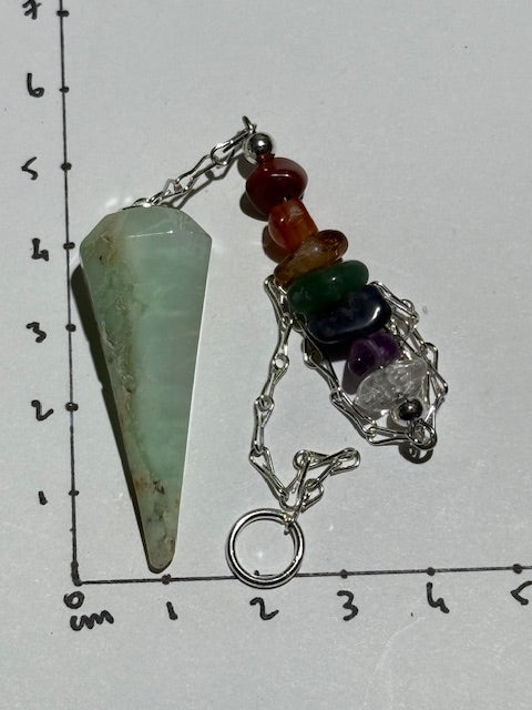 Pendule Chrysoprase (7 Chakras)