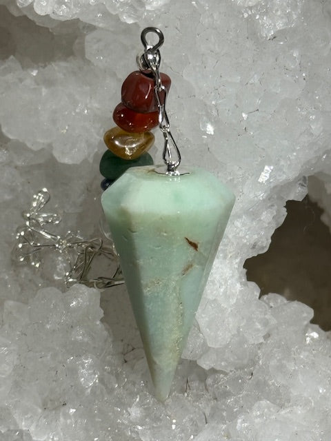 Pendule Chrysoprase (7 Chakras)
