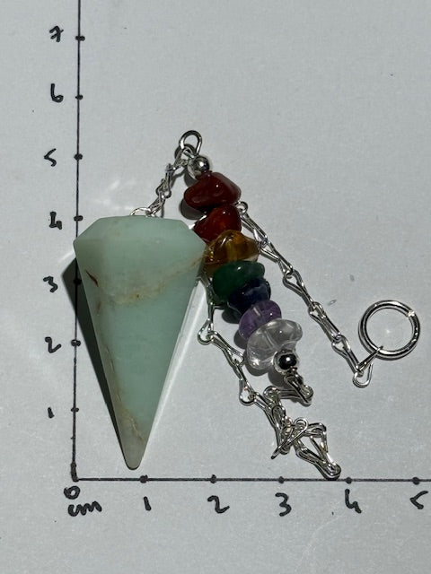 Pendule Chrysoprase (7 Chakras)