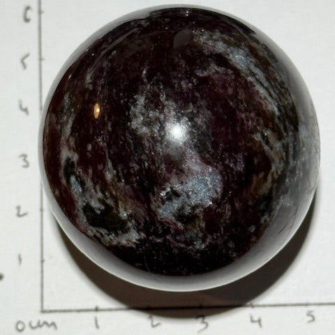 Sphère Dumortiérite Pourpre