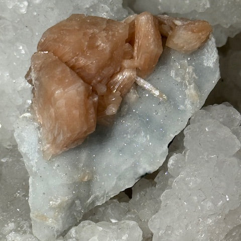 Apophyllite avec Stilbite