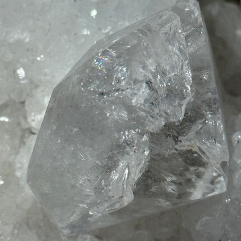Sceau de Salomon en Quartz Lémurien taillé en Diamant