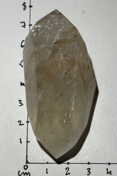 Pointe Biterminée en Améthyste Pâle Fluorescente