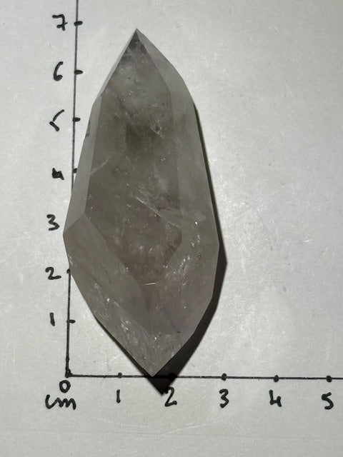 Pointe Biterminée en Améthyste Pâle Fluorescente