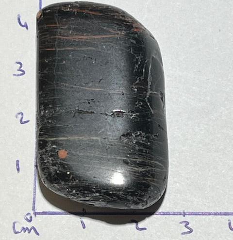 Tourmaline Noire avec Hématite Rouge