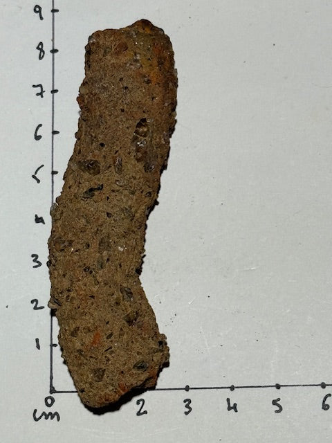 Amazonian fulgurite with quartz inclusions