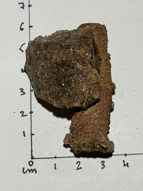 Amazonian fulgurite with quartz inclusions