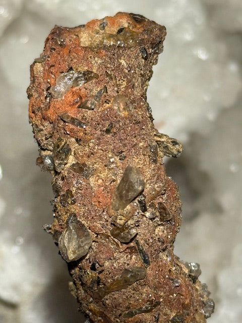 Amazonian fulgurite with quartz inclusions