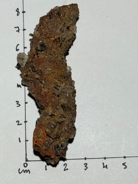 Amazonian fulgurite with quartz inclusions