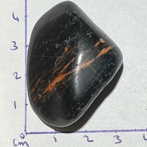 Tourmaline Noire avec Hématite Rouge