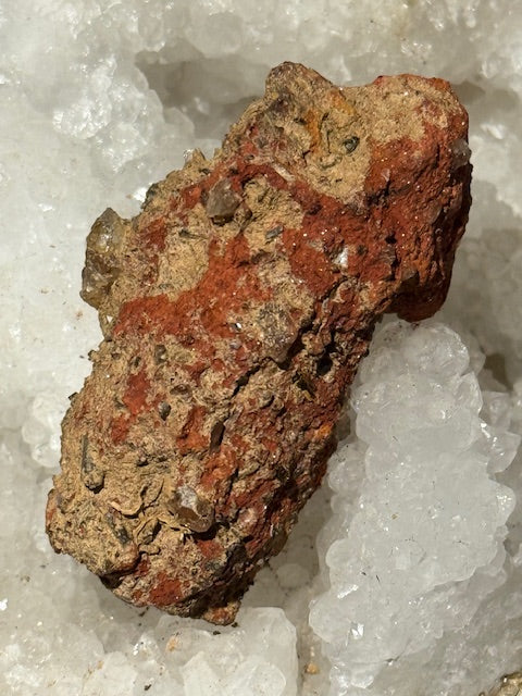 Amazonian fulgurite with quartz inclusions
