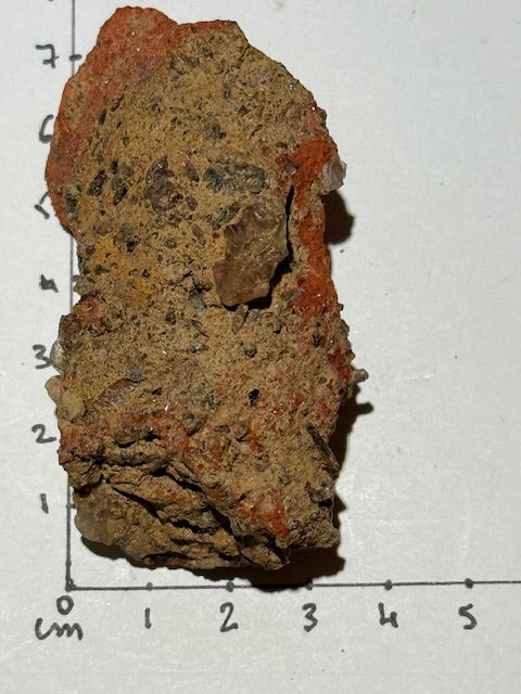 Amazonian fulgurite with quartz inclusions