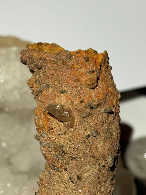 Amazonian fulgurite with quartz inclusions