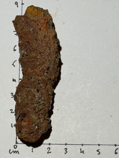 Amazonian fulgurite with quartz inclusions