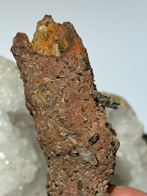 Amazonian fulgurite with quartz inclusions