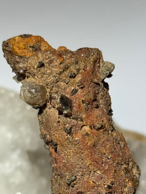 Amazonian fulgurite with quartz inclusions