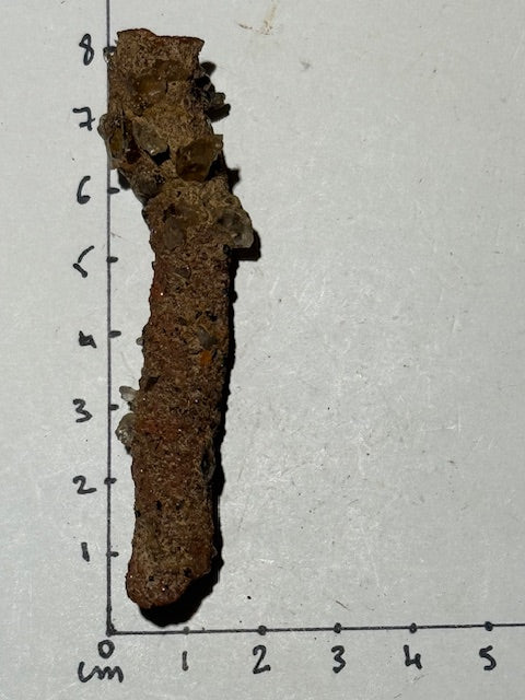 Amazonian fulgurite with quartz inclusions