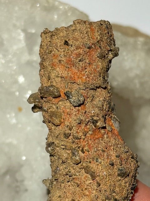 Amazonian fulgurite with quartz inclusions